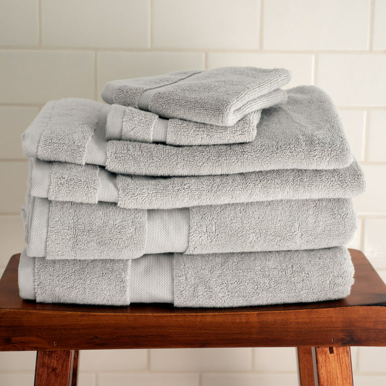 Canopy Lane 6 Piece Cotton Towel Set KAF Home Color: Light Gray