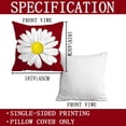 thumbnail image 6 of Pillow Covers 18x18 Set of 4, Burgundy Decor Pillows Decorative Throw Pillow Covers for Couch Sofa Indoor Outdoor Pillow Covers Farmhouse Pillow Covers Home Decor, 6 of 6