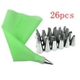 thumbnail image 4 of jesticaly 26Pcs/Set Pastry Tube Cream Icing Piping Tips Nozzle Stainless Steel Cake Tool green 1Set, 4 of 6