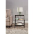 thumbnail image 4 of Hillsdale Harlan 3-Tier Tempered Glass and Metal End Table in Black, 4 of 5