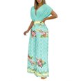 thumbnail image 1 of Traje de dos piezas informal de moda con cintura deportiva y estampado floral de verano para mujer Wmkox8yi  bvn605, 1 of 8