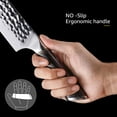 thumbnail image 3 of Professional Chef Knife, 8 Inch High Carbon Stainless Steel Sharp Kitchen Knives with Ergonomic Handle, Full Tang Chopping Meat Slicer for Family & Restaurant (Irregular Hammered Pattern), 3 of 7