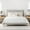 Grey, variant on CHITA Queen Size Upholstered Platform Bed Frame with Headboard,Cream