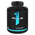 thumbnail image 1 of Rule One Proteins, R1 Whey Blend- Chocolate Fudge, 24g Fast-Acting Whey Protein Concentrates, Isolates, & Hydrolysates Per Serving, with Naturally Occurring EAAs & BCAAs, 5 Pounds, 68 Servings, 1 of 9
