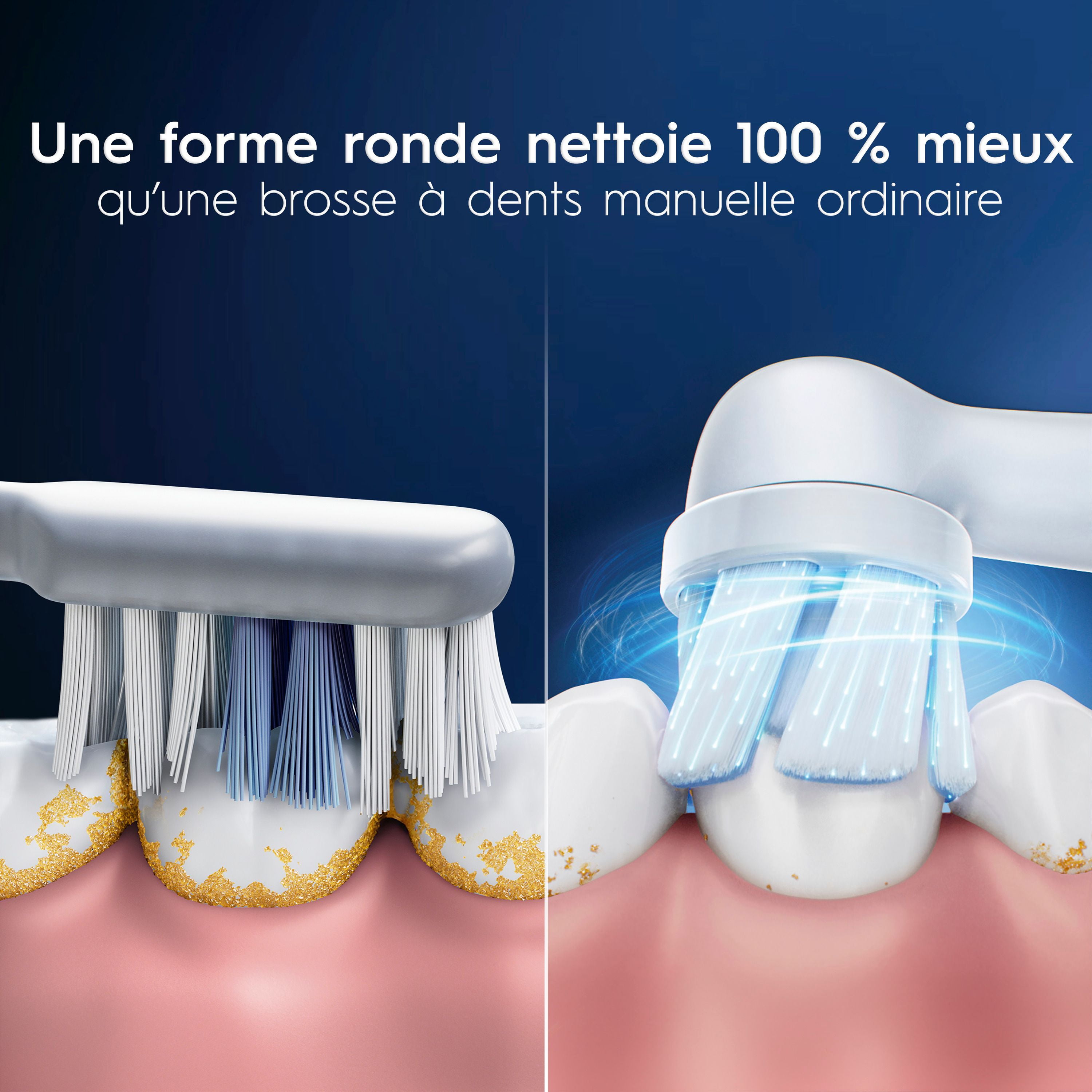 Oral-B iO Gum & Sensitive Replacement Heads, Electric Toothbrush Brush Heads, White, 4CT