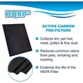 thumbnail image 4 of HQRP Filter Kit compatible with Fellowes AeraMax 200 Air Purifier Models 190, 200, DB55, DX55, part 9287101 Replacement ( 2 HEPA & 4 Carbon Prefilters), 4 of 9
