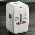 thumbnail image 5 of Compact Design Universal Travel Adapter, Worldwide Compatibility Flame-Retardant Abs All-In-One Multi-Function Plug Adapter For Over 180 Countries, Offers 4 Sockets (Uk / Us / Aus, 5 of 5