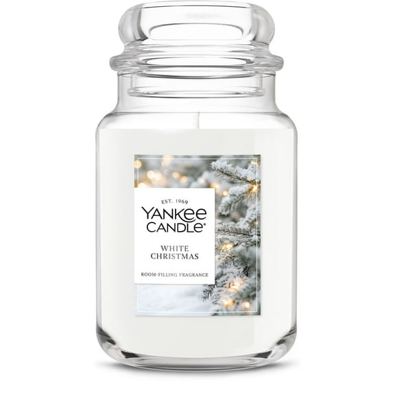 Yankee Candle White Christmas Original Large Jar Scented Candles, 22 oz