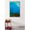 thumbnail image 2 of Abstract Blue Wall Poster, 22.375" x 34", Framed, 2 of 2