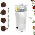 thumbnail image 3 of Gnmfd Herb Grinder Spice Grinder for Herbs, Coffee Beans, Nuts, and Grains, Large Capacity 4.2oz, Powerful Grinding with Automatic Power-Off Protection, Easy to Use and Clean, 3 of 9