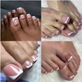 thumbnail image 6 of RAGUPEL Toe Nail Press Ons-150Pcs Press on Toenails for Women,French Tip Toe Press on Nails Fake Toe Nail Tips Square Fake Toenails in 15 Sizes Full Cover Acrylic Toenail with Adhesive Tabs, 6 of 8