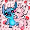 thumbnail image 1 of (QQ948) Serie Dibujos Animados Stitch Y Su Novia Resina 30x30CM, 1 of 9
