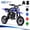 Blue, variant on 39cc 4-Stroke Gas Dirt Bike,IVFJFV Mini Bike 18Mph Max Speed for Beginners,Front and Rear Disc Brakes,Rear Suspension,Lightweight 48 Lbs & 17 Inch Seat Height Recommended Height 3'8"-4'5",Green