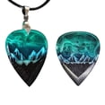 thumbnail image 4 of Resina epoxi Púa de guitarra Northern Lights Collar Músico 01 Colgantes JShteea  Para Estrenar, 4 of 8
