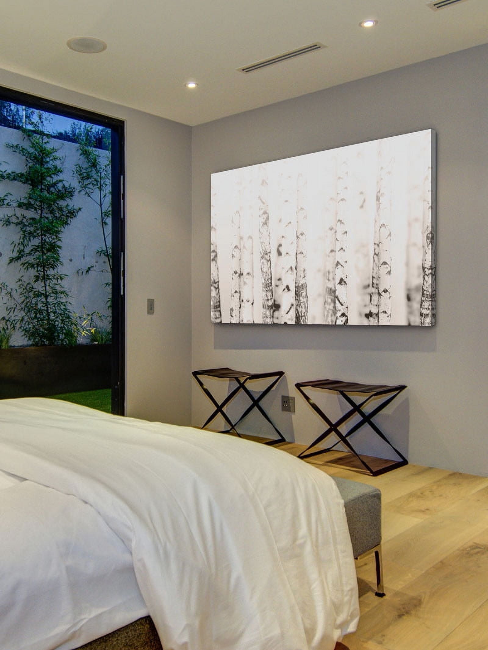 Birchwood Painting Print on Wrapped Canvas