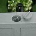 thumbnail image 2 of Outsunny Patio Umbrella Base with Wheels, Water or Sand Filled, Gray, 2 of 9