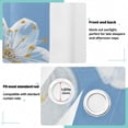 thumbnail image 4 of White Flowers Daisy in Blue Blackout Curtain Panels Drapes Privacy Assured with Light Filtering Curtains for Living room Bedroom Bathroom Window, 4 of 6