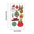 thumbnail image 3 of Fiudx Ofertas de la semana Pegatinas de agua con forma de muñeco de nieve y vela navideña, temáticas de actividad, decoración con velas de humor, pegatinas de agua ultralivianas, pegatinas luminosas, 3 of 6