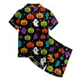 thumbnail image 5 of Dmsael Girls Halloween Pajamas Toddlers Halloween Baby Kids Girl Pumpkin Pajama Set Jammies Button Down Sleepwear Pjs for Girls 2T 3T 4T 5T 6T 7T 8T, 5 of 6