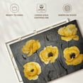 thumbnail image 6 of Elephant Stock Yellow Poppies Wall Art - Horizontal Canvas Wall Art - Living Room Wall Decor - Floral And Botanical Canvas - Gray And Yellow Decor - 12" x 8", 6 of 8
