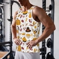 thumbnail image 5 of Pofeuu Thanksgiving Print Men's Workout Tank Tops Sleeveless Muscle Gym Shirt Quick Dry-4X-Large, 5 of 7