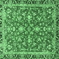 thumbnail image 1 of Ahgly Company Indoor Square Persian Emerald Green Traditional Area Rugs, 7' Square, 1 of 4