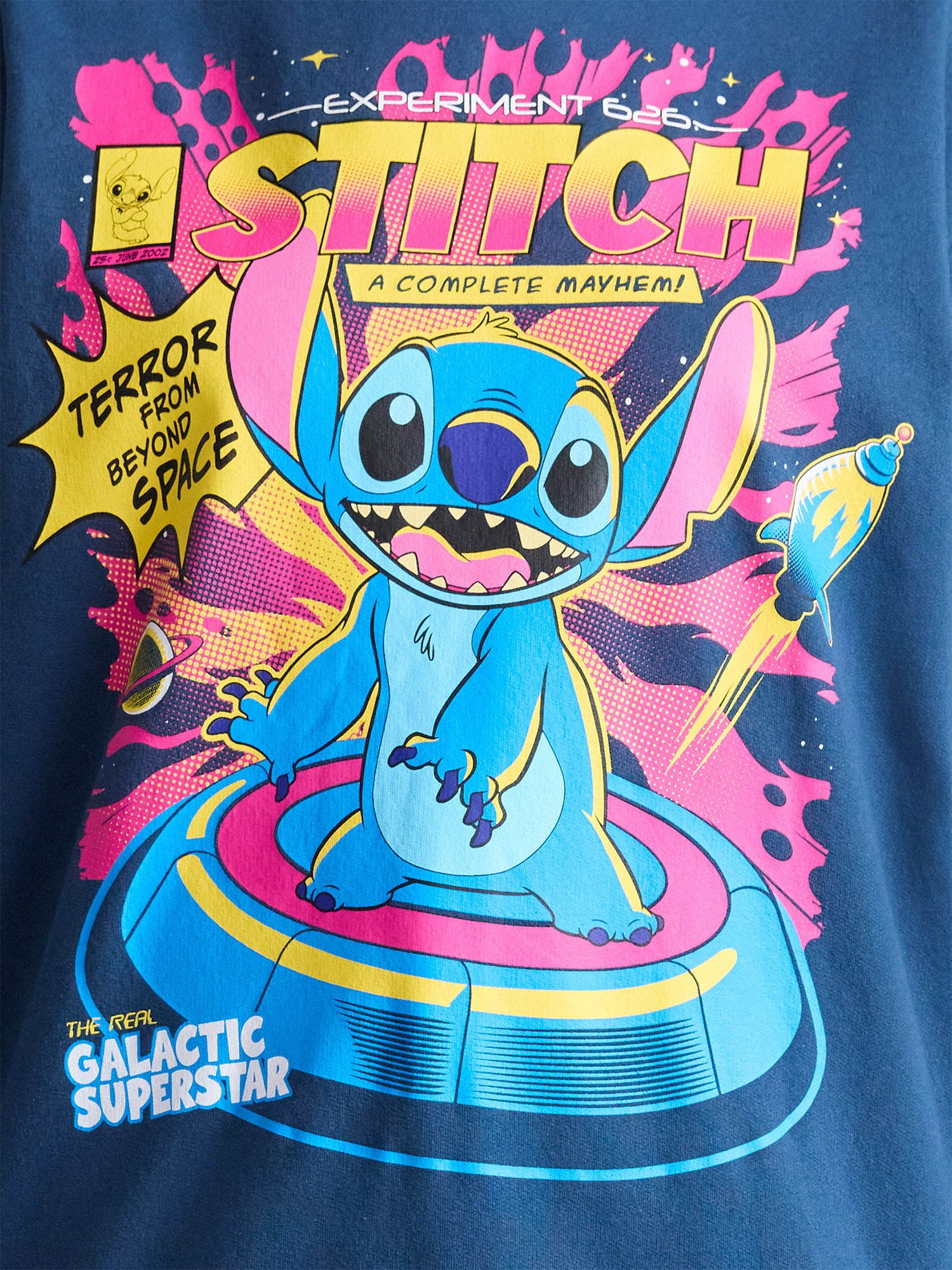 Disney Women's Stitch Sweatshirt with Long Sleeves, Sizes XXS-XXL