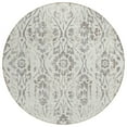 thumbnail image 2 of Addison Rugs Chantille Indoor/Outdoor Transitional Floral Ivory Washable Round Rug, 8' x 8', 2 of 6