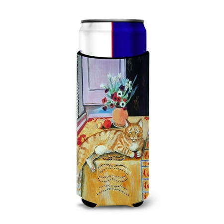 

Caroline s Treasures 7079MUK Cat Ultra Hugger for slim cans Slim Can multicolor