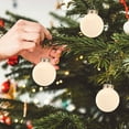 thumbnail image 3 of Bouanq Christmas Decorations Xmas Tree Decor Christmas Balls Flocked Christmas Tree Ball Ornaments Plastic Balls Xmas Decorative Hanging Ornaments Christmas Tree Decoration, 3 of 5