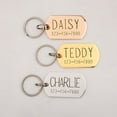 thumbnail image 2 of Anavia Stainless Steel Oval Name and Phone Number Engraved Dog ID Tag, Gold, L, 2 of 12