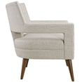 thumbnail image 2 of Fauteuil en Tissu Transparent LexMod, Sable, 2 of 4