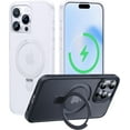 thumbnail image 1 of CASEKOO - Funda con anillo magnético oficial para iPhone 15 Pro Max [protección militar contra caídas] [compatible con MagSafe] mate translúcida delgada para iPhone 15 ProMax de 6,7 pulgadas 2023, col, 1 of 4