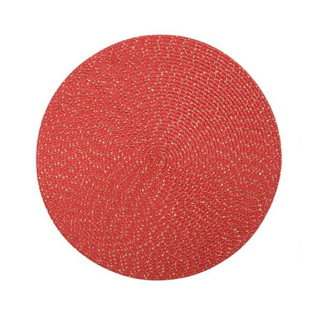 

Placemats 14Inch Boho Placemats Washable Round Placemats Straw Woven Placemats