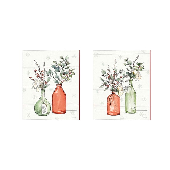 Great Art Now Modern Farmhouse Christmas C by Anne Tavoletti 2 Piece Canvas Art Set Each 12W x 15H