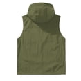thumbnail image 4 of QIYAGBSA Vests for Women Lightweight Hooded Zip Up Sleeveless Outdoor Utility Vest with Pockets for Spring Summer Travel (Green, S), 4 of 9