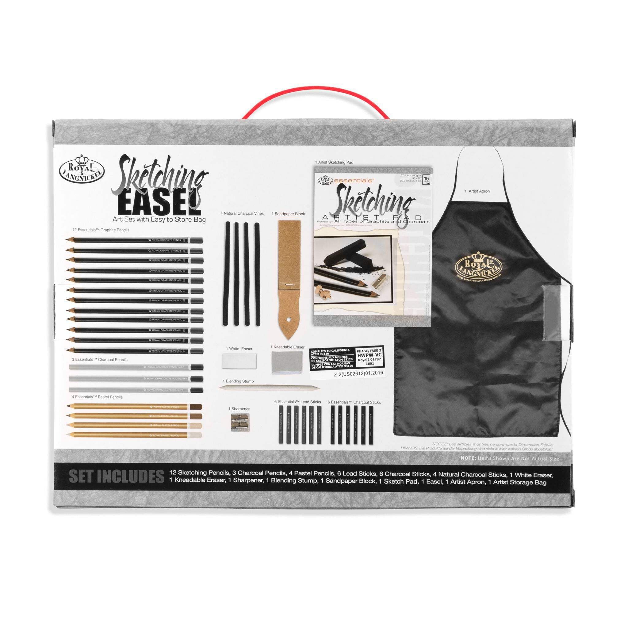 Royal Brush Sketching Easel Set with Storage Bag