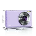 thumbnail image 2 of Digital Camera, Zostuic 4K Digital Camera for Kids with 16X Zoom Anti Shake, Flashlight, 48MP Point and Shoot Camera Compact Small Digital Camera for Teens, Girls, Boys, Students, 2 of 7