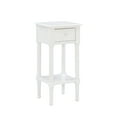 thumbnail image 3 of Linon Athalee Single Drawer Indoor Accent Side Table with Shelf, 29.5" Tall, White, 3 of 17
