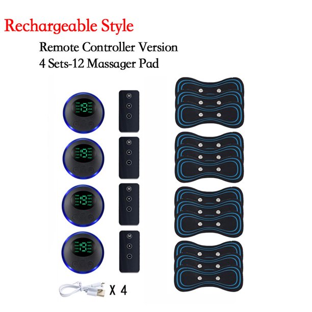 Masajeador eléctrico inteligente para cuello, parche de masaje portátil para vértebra Cervical, EMS, recargable, relajación muscular, alivio del dolor, envío directo
