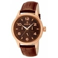 thumbnail image 1 of Invicta Men's 12203 Vintage Brown Dial Leather Strap Rose Gold Tone Stainless Steel Auto Multicalendar Watch, 1 of 3