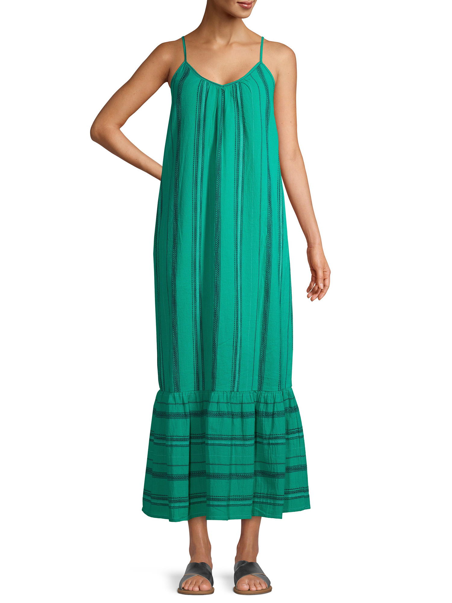 women's tiered maxi dress