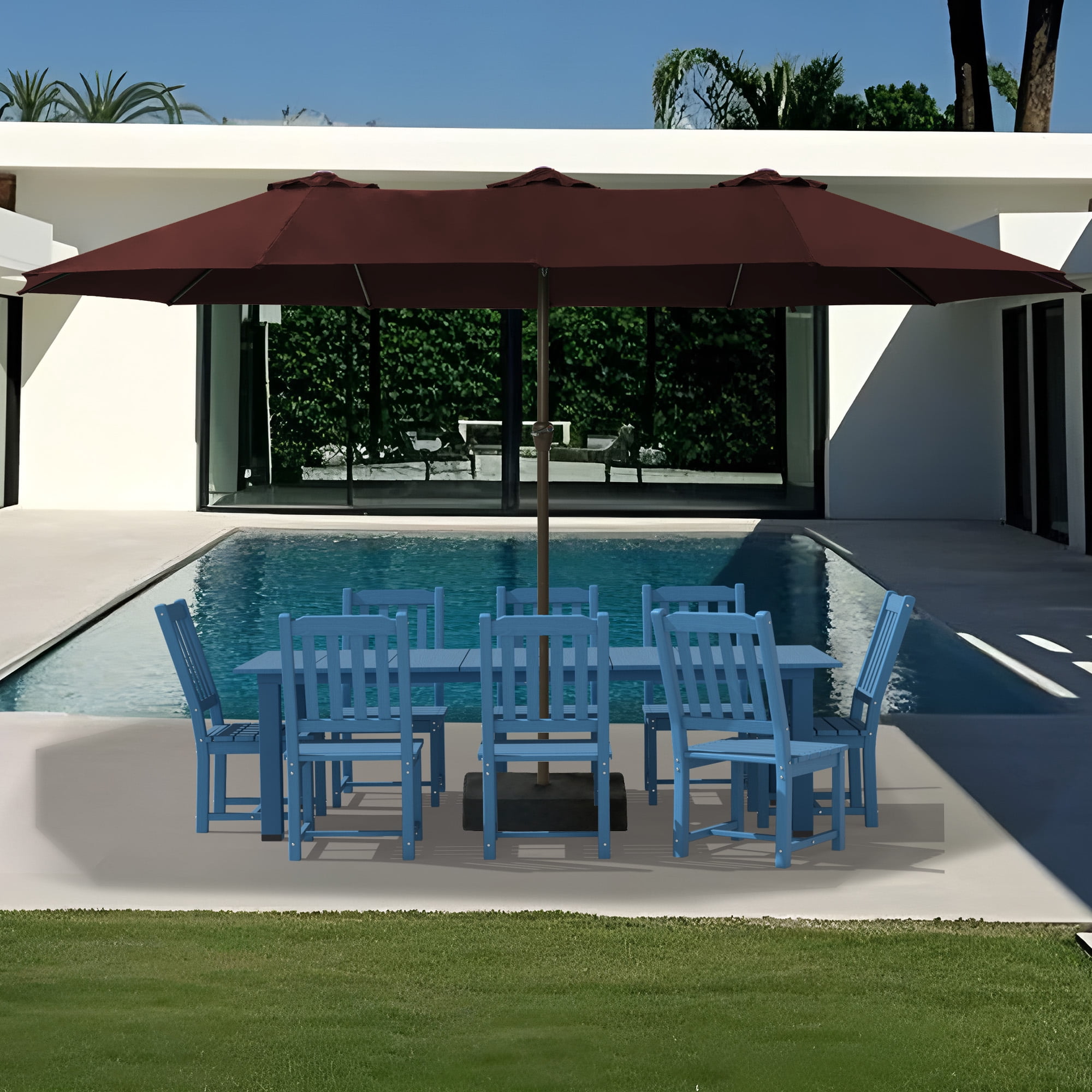 12 ft patio umbrella Tangkula 12 ft Patio Umbrella, Wine