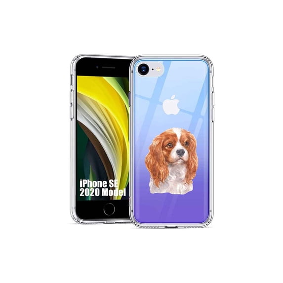 TalkingCase Slim Phone Case Cover Compatible for Apple iPhone SE 2022/3rd/2020/8/7, Dog Watercolor 16 Print, USA