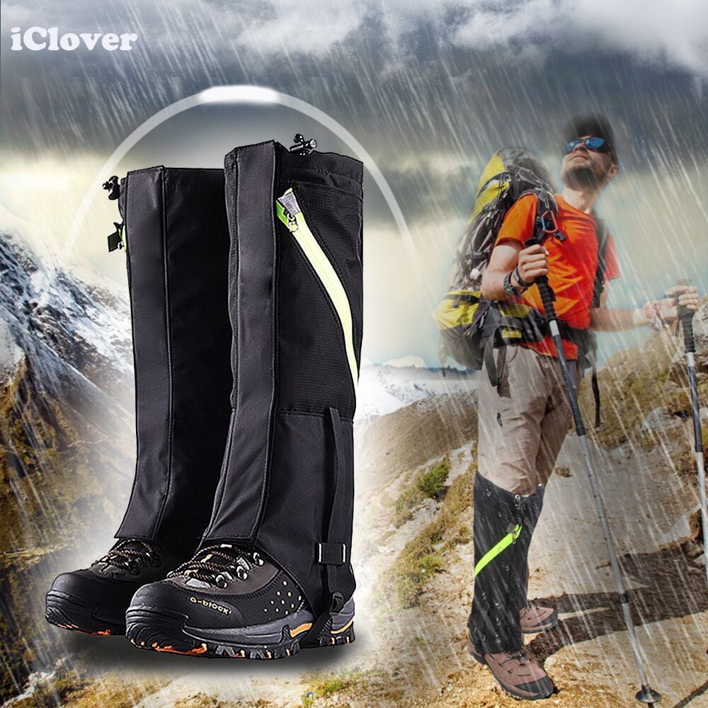 Yundxi Camo Legging Gaiters Waterproof Snowboard Boots Cover Trekking Shoes Gaitors for Walking Camping Outdoor Living Desert 