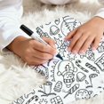 thumbnail image 6 of RMGVDSD Colorable Pajamas for Kids Diy Hand Painted Coloring Pajama Sets Long Sleeve Tops and Pants Cute Print Sleepwear for Girls Boys 7-8 Years, 6 of 8