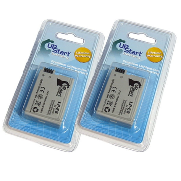 2x Pack Canon EOS Rebel T5i Battery Replacement for Canon LPE8