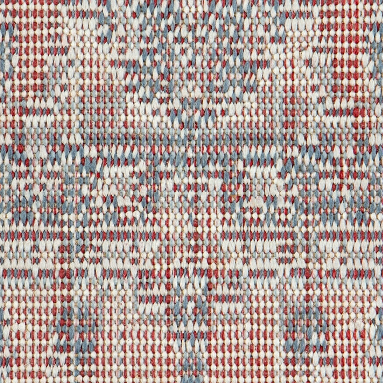 Mainstays Slate Blue Floral, Indoor Area Rug, 4'11" x 6'6"