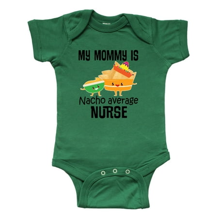 

Inktastic Mommy is Nacho Average Nurse Joke Gift Baby Boy or Baby Girl Bodysuit