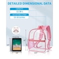 thumbnail image 2 of Mochila Paxiland Clear Stadium Homologada 30x30x15 cm Rosa, 2 of 7